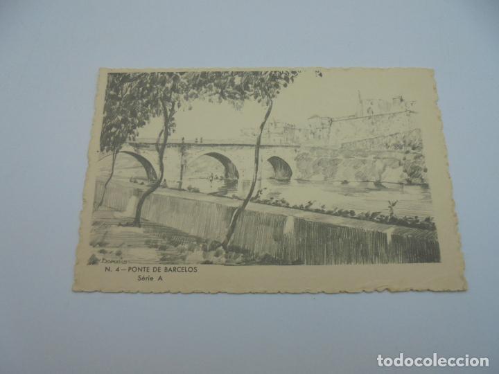 Postkarten: BILLETE POSTAL ILUSTRADO. PORTUGAL. CTT. N&ordm; 4. PONTE DE BARCELOS. SERIE A