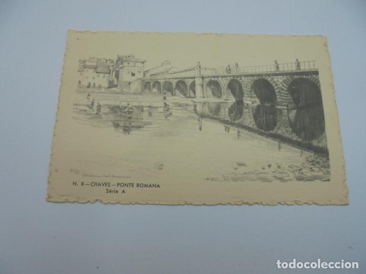 Postkarten: BILLETE POSTAL ILUSTRADO. PORTUGAL. CTT. N&ordm; 8. CHAVES. PONTE ROMANA. SERIE A