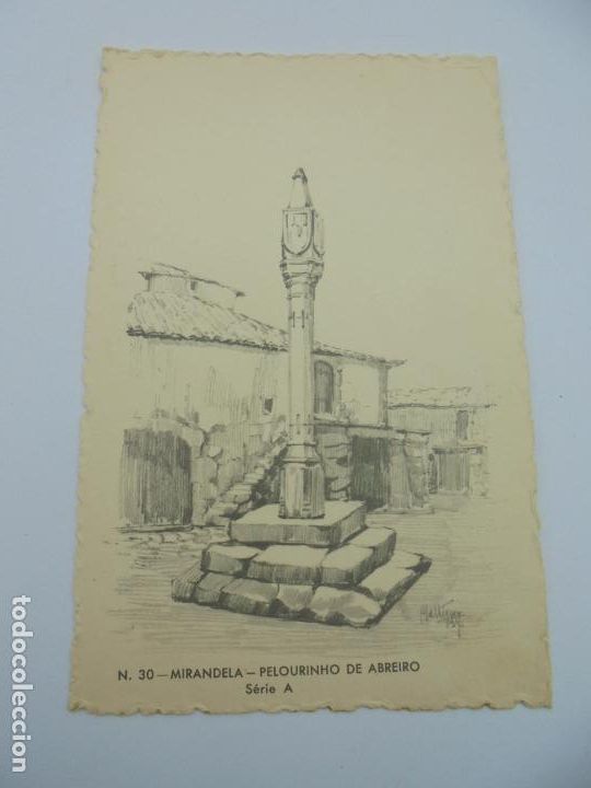 Postcards: BILLETE POSTAL ILUSTRADO. PORTUGAL. CTT. N&ordm; 30. MIRANDELA. PELOURINHO DE ABREIRO. SERIE A