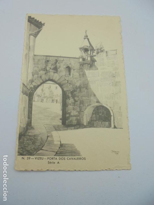 Postcards: BILLETE POSTAL ILUSTRADO. PORTUGAL. CTT. 39. VIZEU. POSTA DOS CAVALEIROS. SERIE A