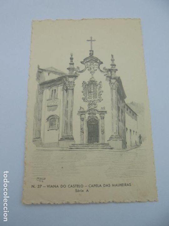 Postcards: BILLETE POSTAL ILUSTRADO. PORTUGAL. CTT. 37. VIANA DO CASTELO. CAPELA DAS MELHEIRAS. SERIE A