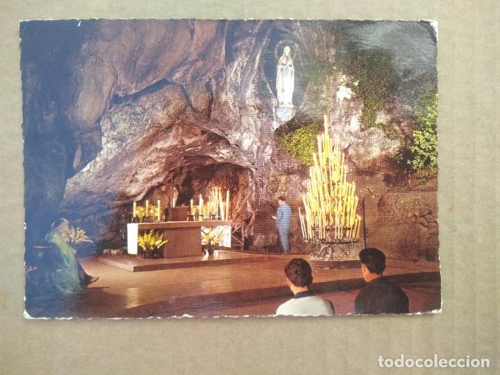 Postales: Postal lourdes, la gruta - Foto 1
