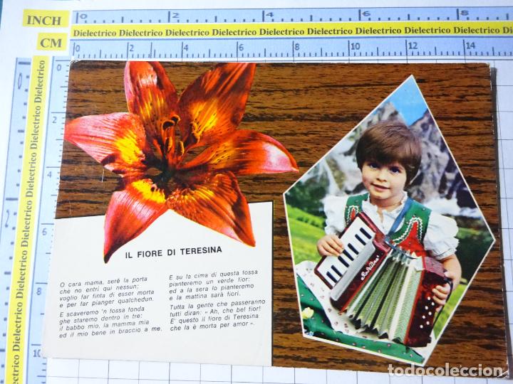 Cartoline: POSTAL DE ITALIA. NI&Ntilde;A CON ACORDE&Oacute;N IL DIORE DE TERESINA CANCI&Oacute;N. 1067