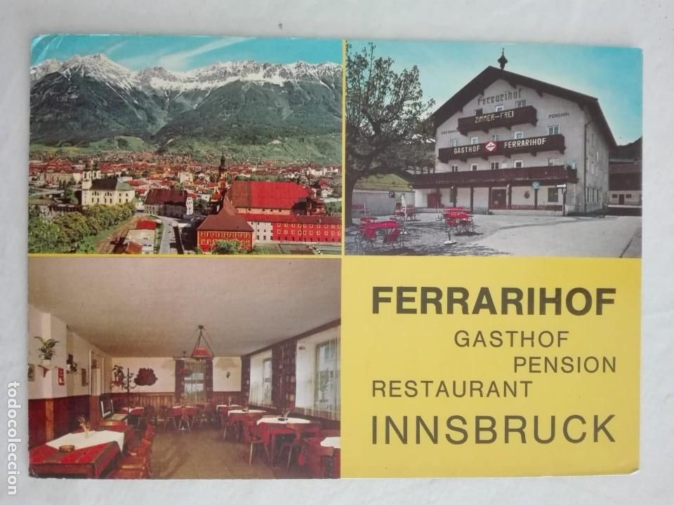Cartoline: POSTAL2019 CIRCULADA 1984 - KTV 1.031 - SWINY FERRARIHOF GASTHAUS-CAF&Eacute;-RESTAURANT INNSBRUCK AUSTRIA