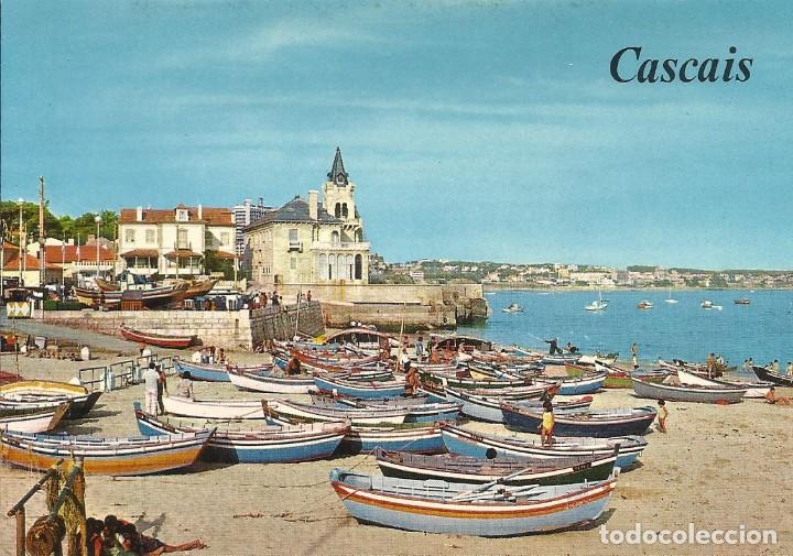 Postkarten: Portugal. Cascais. La playa. Buen estado. Entre a&ntilde;os 60 y 70. 10x15 cm. Postal.