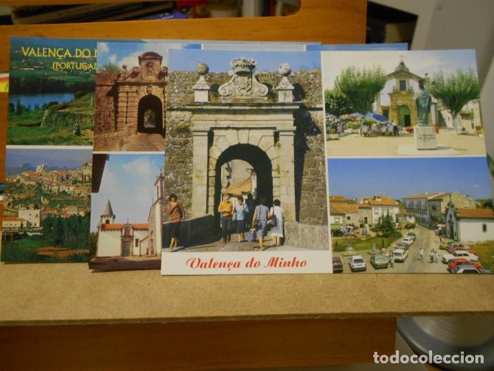Postales: VALEN&Ccedil;A DO MINHO. PORTUGAL. LOTE DE 3 POSTALES.