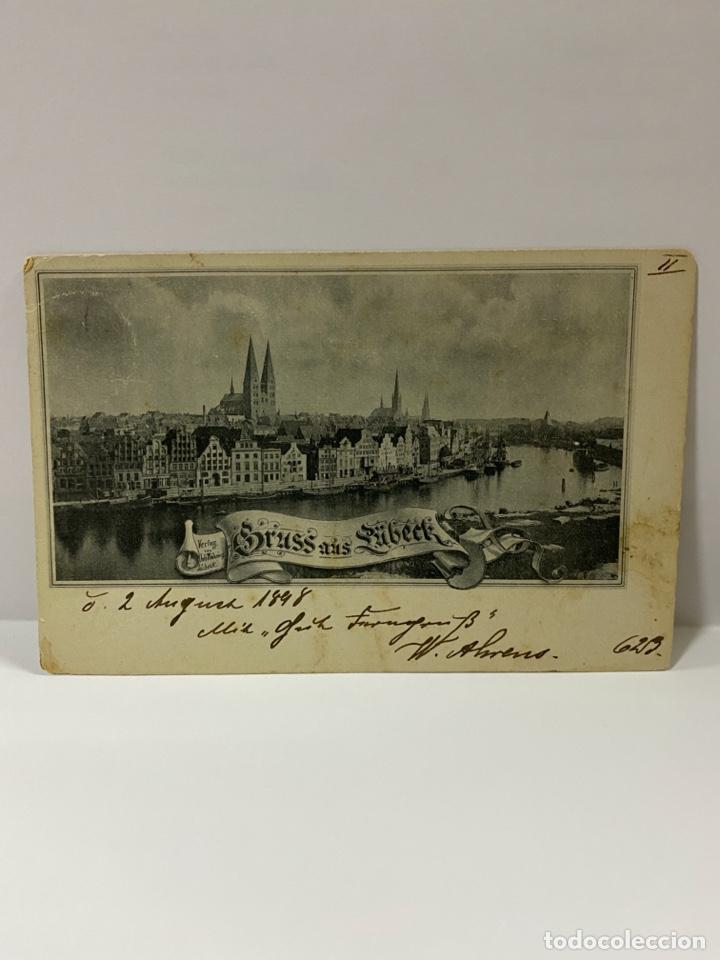 Postcards: TARJETA POSTAL. GRUSS AUS L&Uuml;BECK. VER