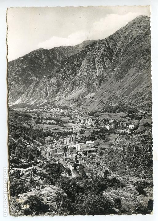 Cartes Postales: Valls d&acute;Andorra Les Escaldes i Andorra la Vella Vista Panoramic n&ordm; 758 APA, circulada