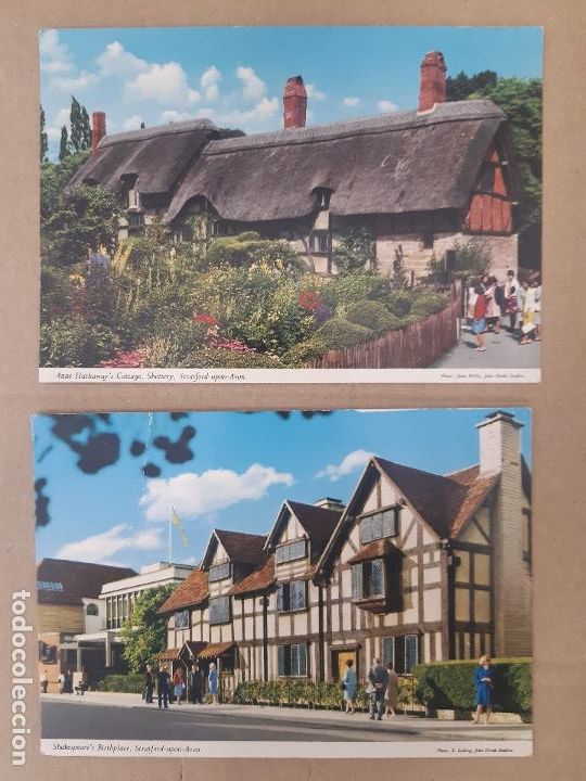 Postales: LOTE 2 POSTALES INGLATERRA STRATFORD-UPON-AVON JOHN HINDE SIN CIRCULAR