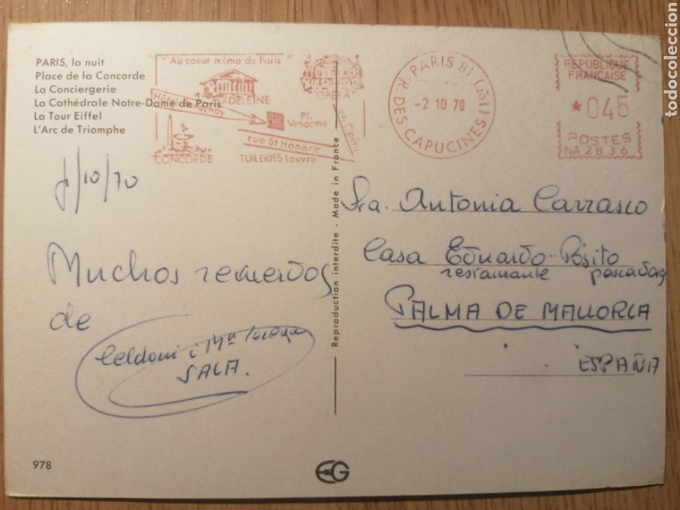 Postales: POSTAL PAR&Iacute;S - Foto 2