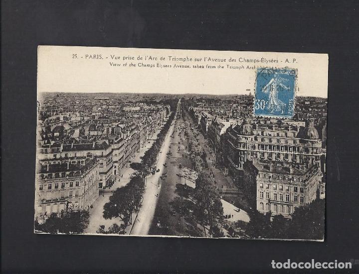 Postales: Antigua postal de Paris. - Foto 1