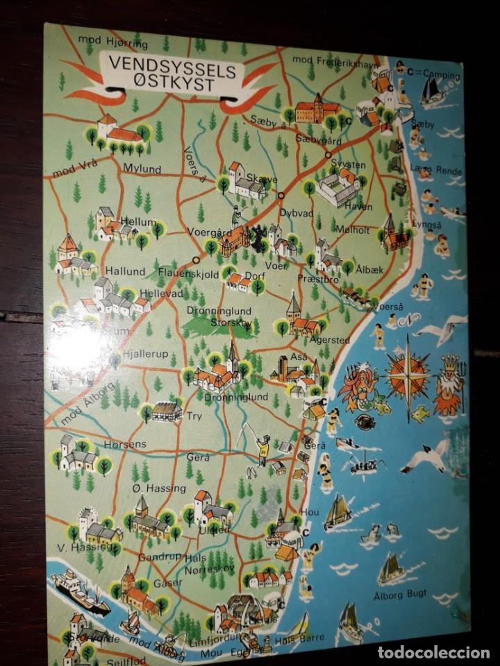 Postais: N&ordm; 50721 POSTAL DINAMARCA VENDSYSSELS OSTKYST MAPA