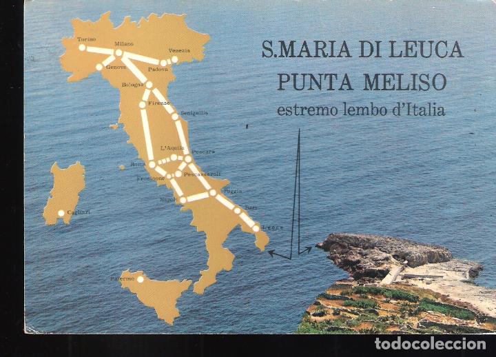 Postales: S. Mar&iacute;a di Leuca. Estremo lembo d'Italia. Lecce. Italia. Sellado.