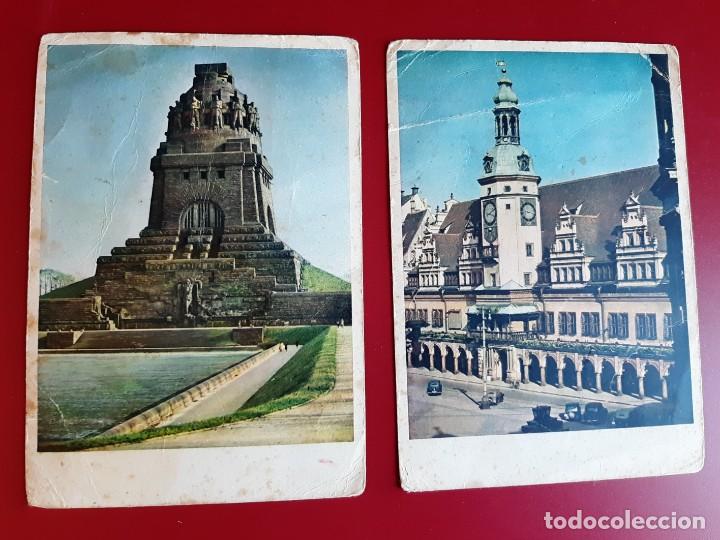 Postales: 2 postales alemanas de Leipzig - Foto 1