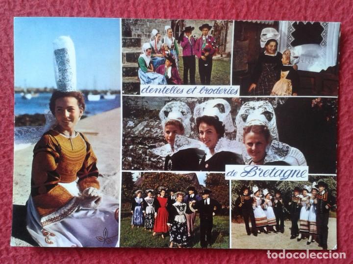 Postcards: POST CARD FRANCIA FRANCE DENTELLES ET BRODERIES DE BRETAGNE TIPISMO SOMBREROS VESTIDOS MUJERES TRAJE