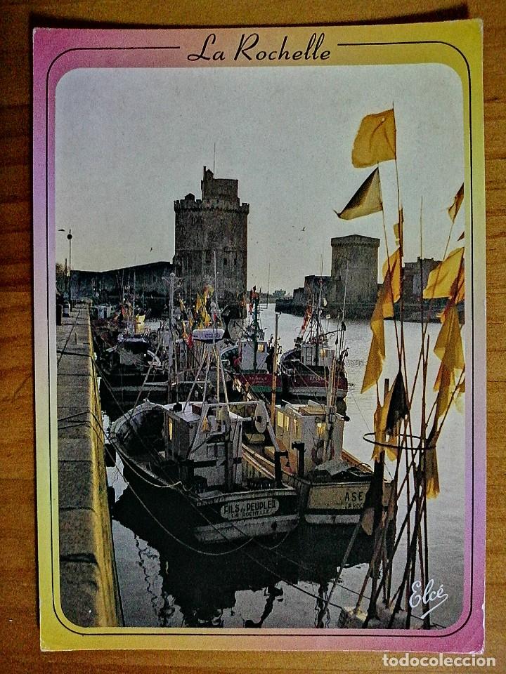 Postales: POSTAL - FRANCIA - LA ROCHELL&Eacute; - LE PORT, LA TOUR DE ST NICOLAS ET LA TOUR DE LA CHA&Icirc;NE.