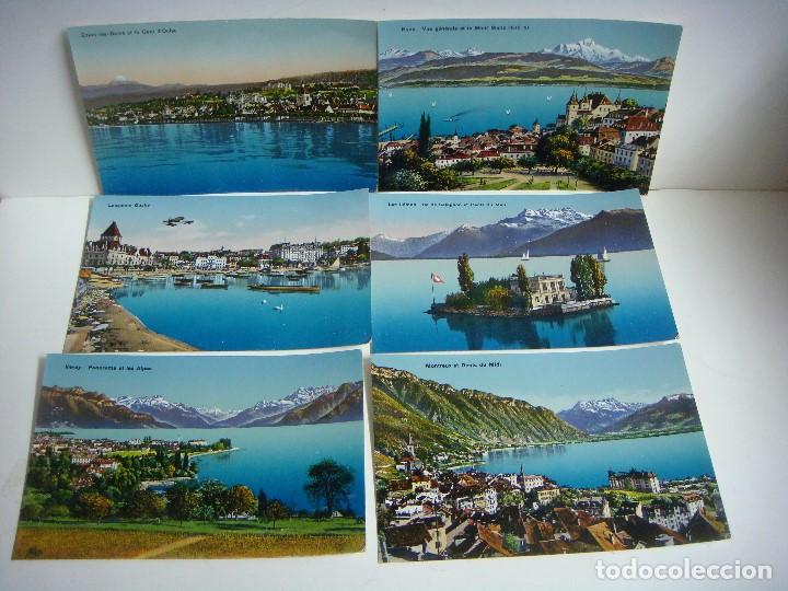 Postales: POSTAL ANTIGUA DE LAC LEMAN GINEBRA LOTE DE 9 POSTALES -CAJ-N&ordm;-3