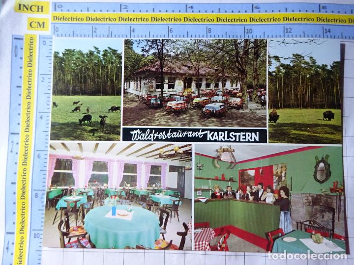 Postcards: POSTAL DE ALEMANIA. RESTAURANTE KARLSTERN MANNHEIM GARTENSTADT. K&Auml;FERTALER WALD. 44