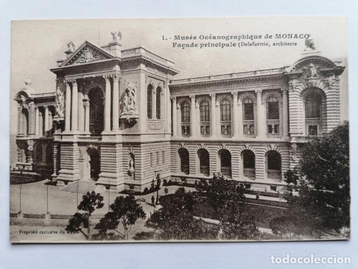 Postales: .POSTAL MONACO. MUSEO OCEANOGR&Aacute;FICO. SIN CIRCULAR. - Foto 1