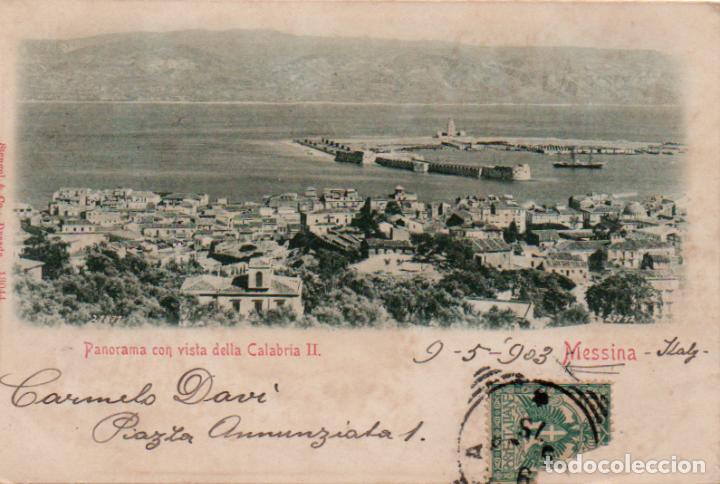 Cartes Postales: POSTAL DE MESSINA - PANORAMA CON VISTA DELLA CALABRIA II - ITALIA