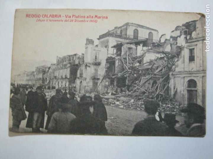 Postales: TERREMOTO DE REGGIO-REGGIO CALABRIA-28 DICIEMBRE 1908-POSTAL ANTIGUA-(77.057)