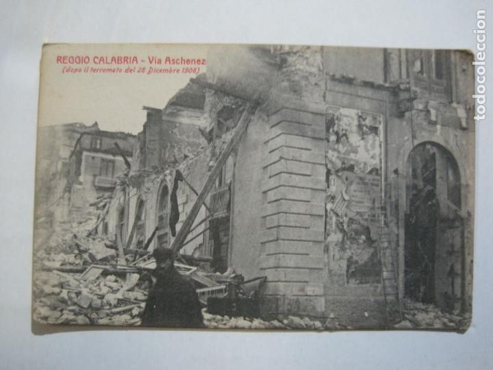 Postales: TERREMOTO DE REGGIO-REGGIO CALABRIA-28 DICIEMBRE 1908-POSTAL ANTIGUA-(77.058)