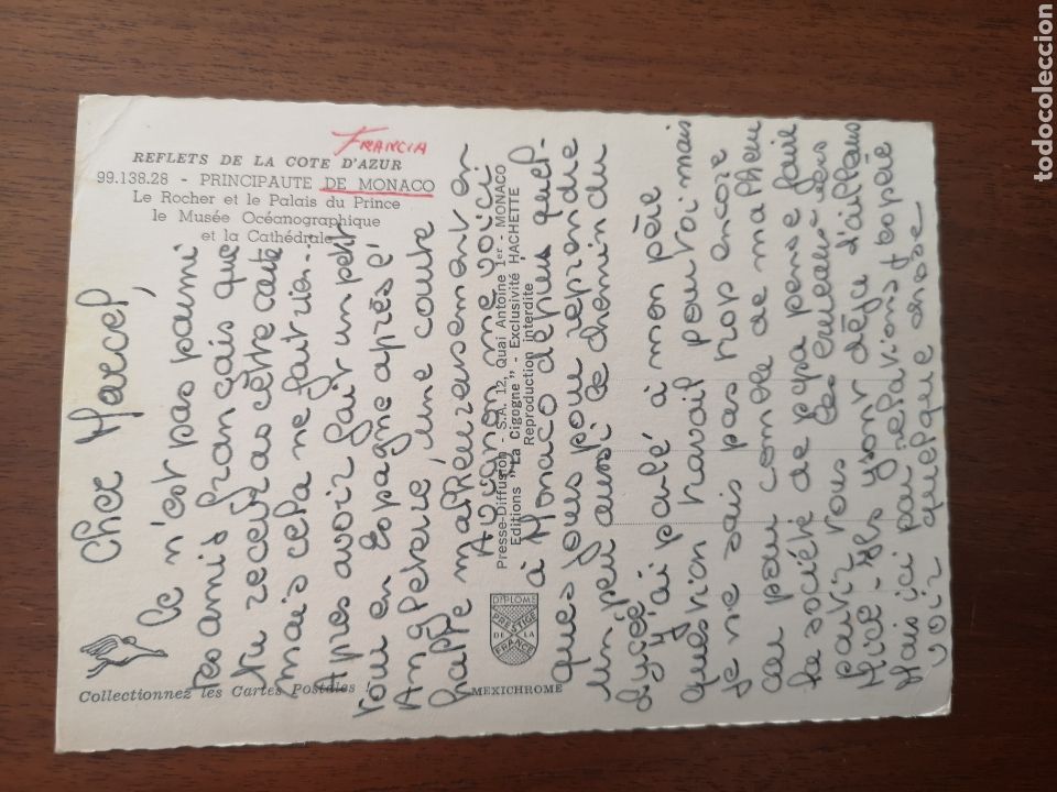 Postales: Postal M&oacute;naco finales de 60 - Foto 2