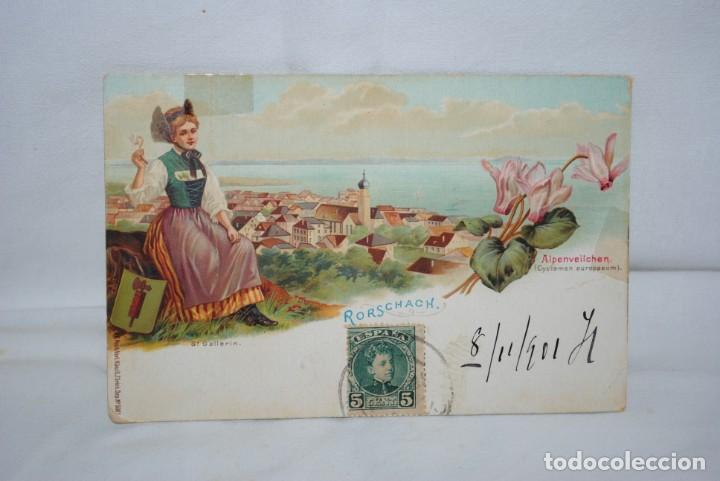 Postcards: POSTAL SUISA DE FINALES DEL SIGLO XVIIII