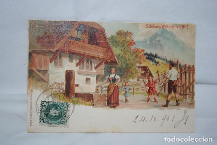 Postcards: POSTAL SUISA DE FINAL DEL SIGLO XVIIII