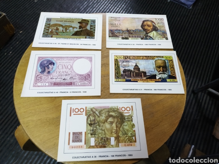 Postales: Lote de 5 Postales de Francia - Foto 1