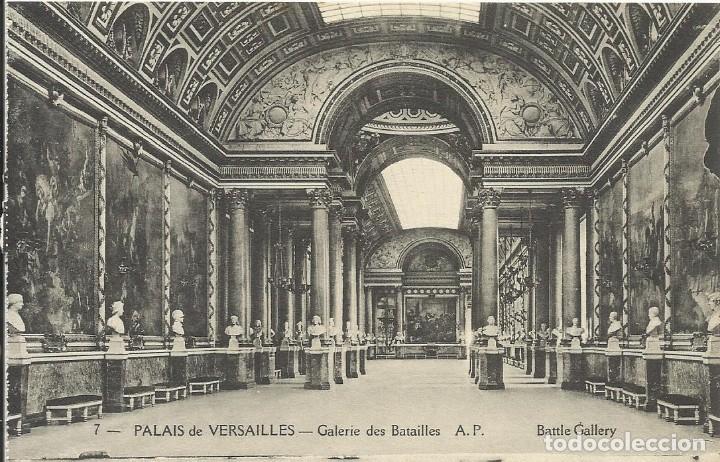 Postkarten: Francia. Versailles. Palais. Galerie des Batailles. A. P. 7. Principios s. XX. 9x14 cm. Postal.