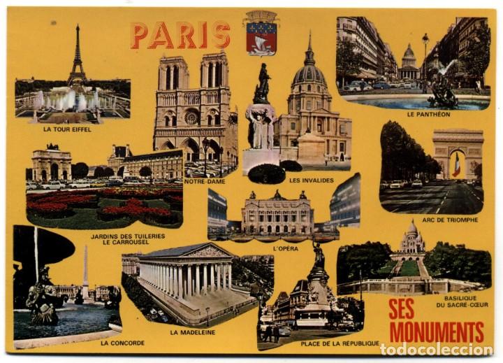 Postcards: postal paris ses monuments 1977