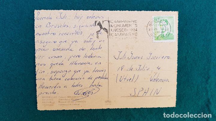 Postales: POSTAL BRUSELAS (1964) PALACIO DEL CENTENARIO - Foto 2