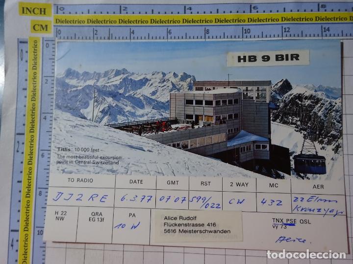 Postais: POSTAL DE SUIZA. TELEF&Eacute;RICO ALPES TITLIS. RADIOAFICIONADOS. 2348
