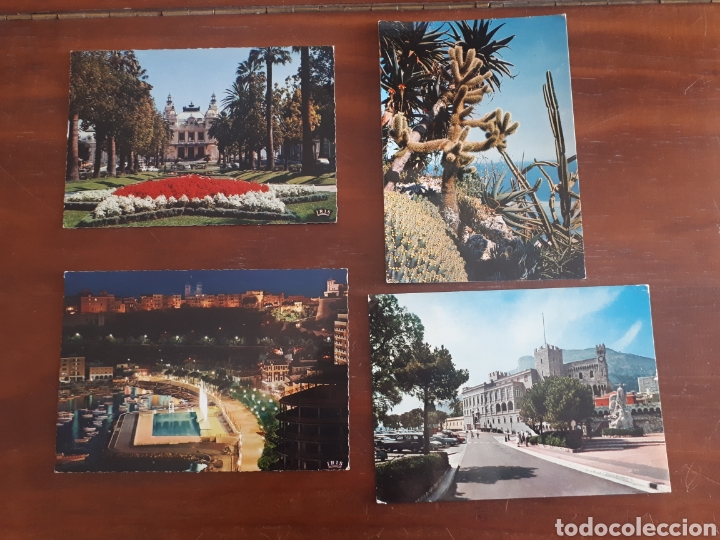 Postales: Lote 4 postal M&oacute;naco - Foto 1