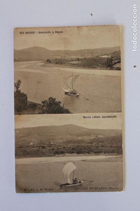 Postales: POSTAL 27 RIO DUERO, AVISTANDO A REGOA, CALDAS DO MOLEDO,
