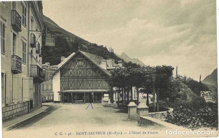 Postales: Postal francesa. Saint-Sauveur. Haut-Pyren&eacute;es. Escrita