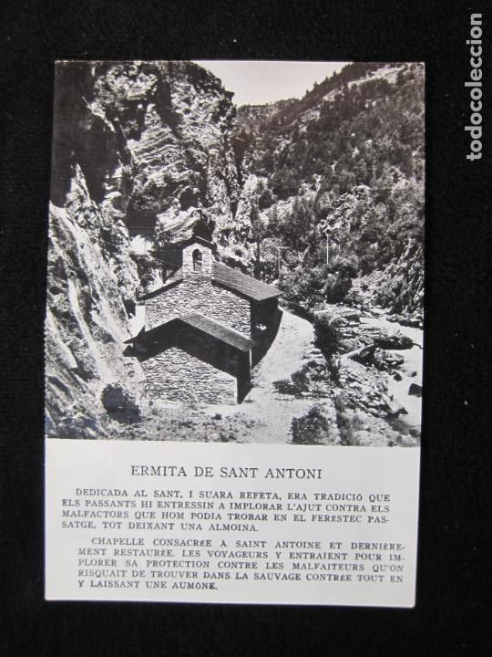 Postales: ANDORRA-ERMITA DE SANT ANTONI-CIRCULADA-POSTAL ANTIGUA-(78.093)