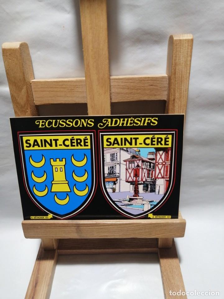 Postcards: POSTAL SAINT - CERE. SAINT - CERE ECUSSONS ADHESIFS