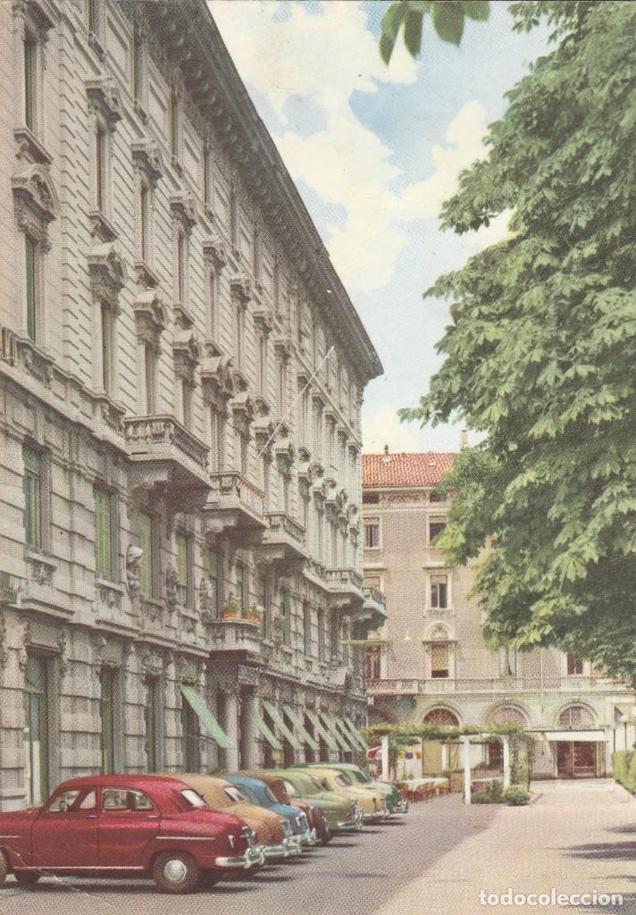 Postkarten: POSTAL ANTIGUA - ITALIA - BERGAMO - ALBERGO TOURING - A&Ntilde;OS 70 - SIN ESCRIBIR