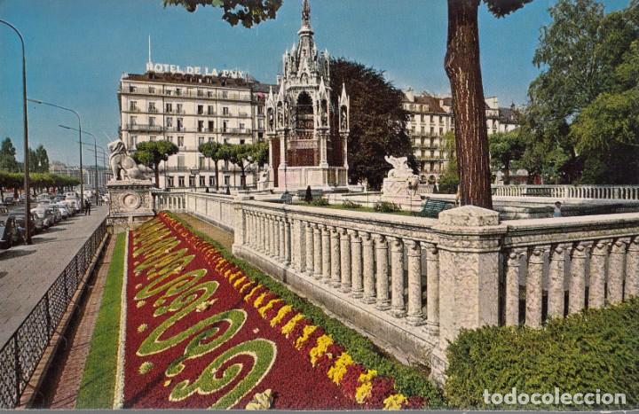 Postales: SUIZA. POSTAL. GINEBRA, MONUMENTO BRUNSWICK. COLOR.