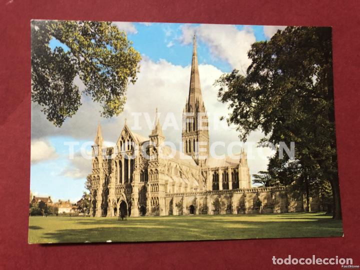 Postales: POSTAL CATEDRAL DE SALISBURY, FACHADA OESTE, GRAN BRETA&Ntilde;A