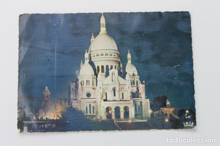 Postales: POSTAL PARIS, LA BASILIQUE DU SACRE-COEUR DE MONTMATRE ILLUMINE, 1963