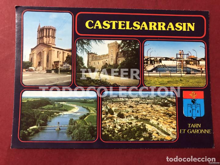 Cartoline: POSTAL CASTELSARRASIN,TARN ET GARONA, FRANCIA, VARIAS VISTAS