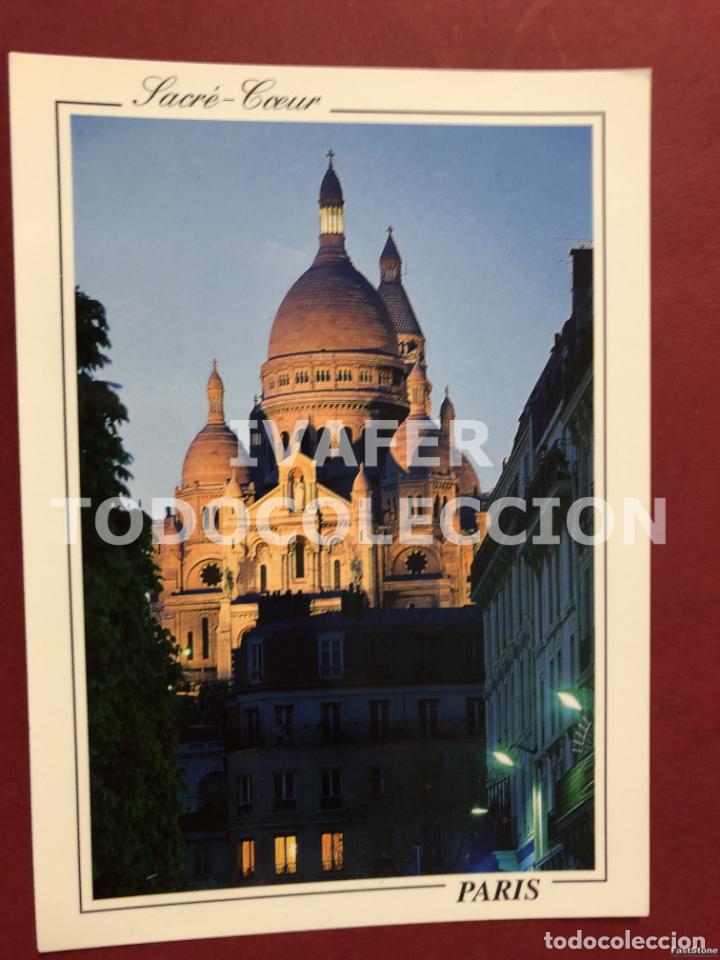 Postales: POSTAL PARIS DE NOCHE, SACRE COEUR, BASILICA DEL SAGRADO CORAZON