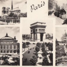 Postales: (5094) POSTAL PARIS - ARCO TIRUNFO, NOTRE-DAME, LA OPERA, - CIRCULADA