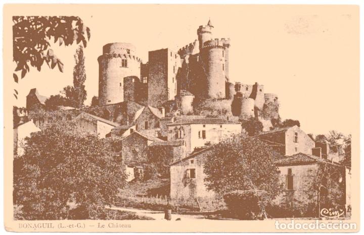 Postales: Ad311 FRANCIA postal vintage CONDAT FUMEL / bonaguil LE CH&Acirc;TEAU - 1943 &ndash; MATASELLO NAZI