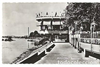 Postcards: ANTIGUA POSTAL RINJHOTEL RESTAURANT ARNHEM HOLANDA 1959