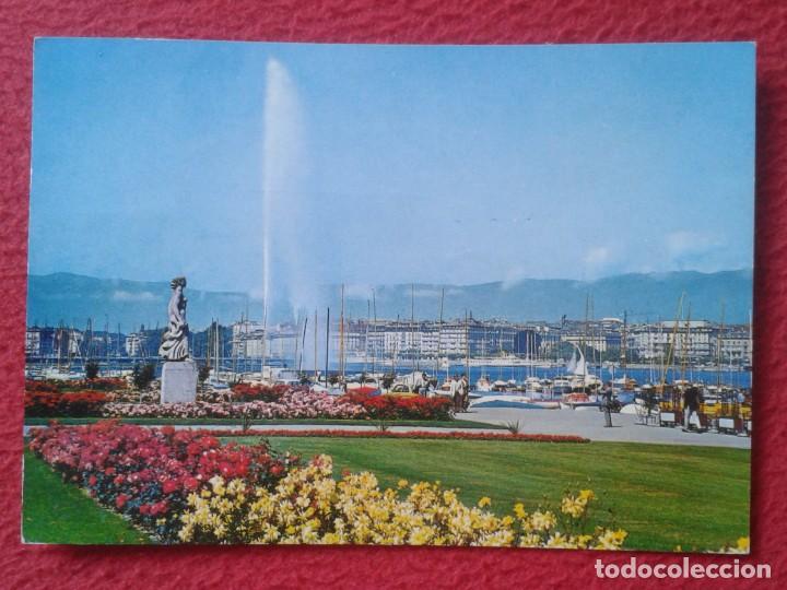Postales: POST CARD CARTE POSTALE SUIZA SUISSE GENEVE GINEBRA MONUMENTO A LA BRISA Y CHORRO DE AGUA WATERJET..