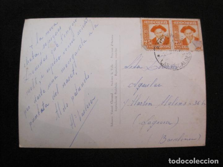 Postkarten: ANDORRA-CIRCULADA-SANTA COLOMA-PONT ROMANIC-FOTOGRAFICA CLAVEROL-591-POSTAL ANTIGUA-(79.870)
